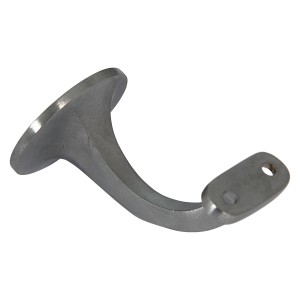 Support de main courante, laiton-chrome mat, lot de 2 pour mains courantes en bois.