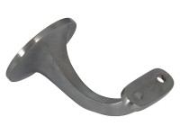 Handlaufkonsole matt Messing verchromt 2 Stück