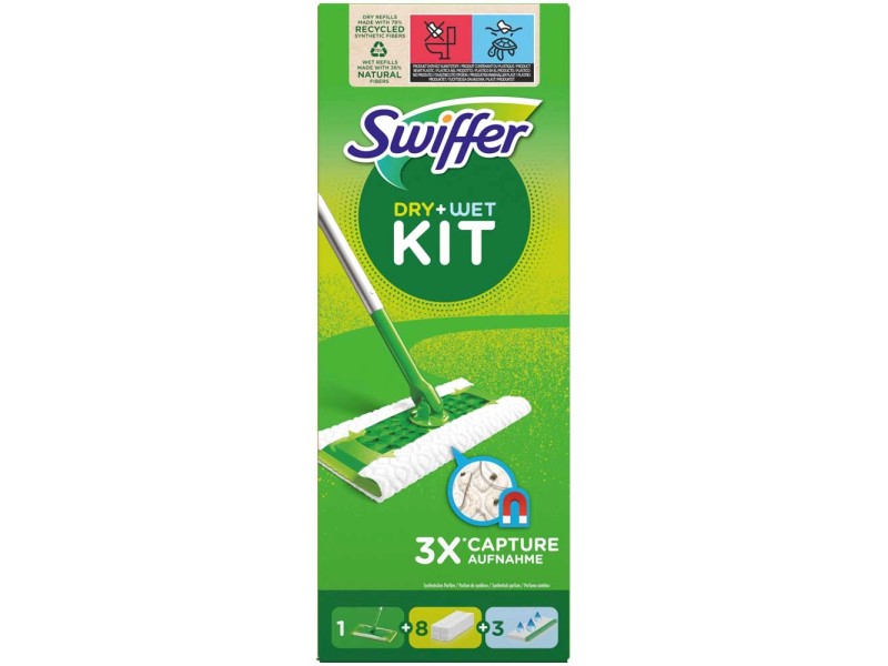 Swiffer Starter kit lavapavimenti con 1 lavapavimenti e panni
