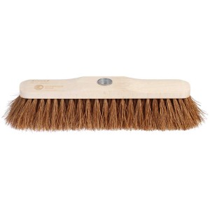 Tête de balai Ebnat Oeko, 32 cm, avec poils en coco et filetage métallique pour le nettoyage.