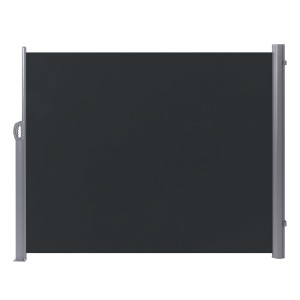 Tenda laterale Dorio grigio grafite estesa (160x300 cm) per patio e balcone.