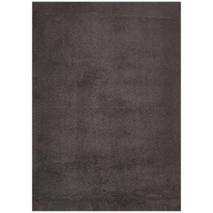 Tapis à poils longs San Paolo anthracite, 60x130 cm. Tapis moelleux et intemporel.
