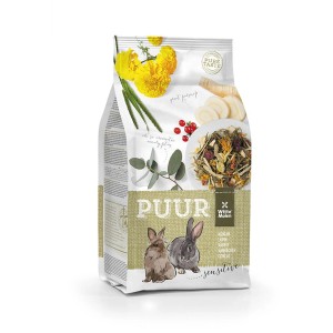 Witte Molen Puur Sensitive cibo per conigli, confezione da 3kg per conigli sensibili.