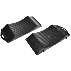 Set da 2 protezioni per pneumatici nere per rimorchi auto, caravan o auto d'epoca per proteggere i pneumatici.