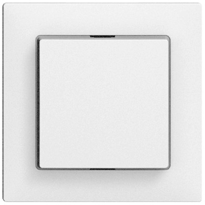 Feller Druckschalter EdizioDue Schema 3 mit Frontplatte Weiss