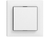 Feller Druckschalter EdizioDue Schema 3 mit Frontplatte Weiss