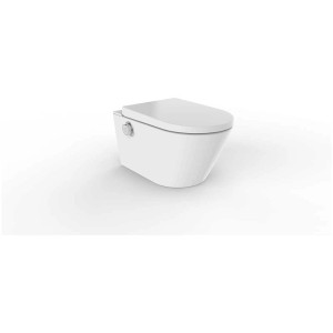 WC doccia Popodusche Eco 2.0 bianco con sedile rimovibile e luce notturna.