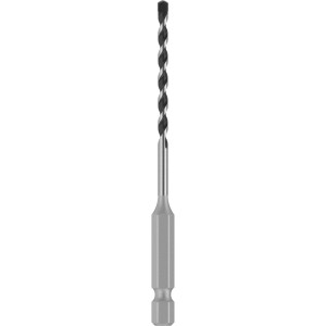 Punta per piastrelle Bosch Pro Hex-5, 3 mm, argento, con codolo esagonale per trapani a percussione.