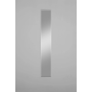 Specchio rettangolare Gennil, 25x160 cm, argento, per montaggio a parete.