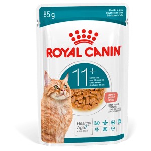 Royal Canin Katzen-Nassfutter Ageing 11+ in Soße, 85g Beutel für ältere Katzen