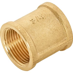 Manchon fileté en laiton 24,1 mm (Rp 3/4) pour installation de chauffage et d'eau potable.