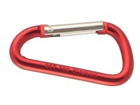 Karabinerhaken Rot 80 mm / 2 Stk.
