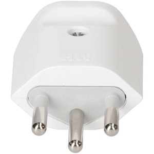 Fiche plate blanche 3 pôles MH Type12 pour câbles de Ø 5,5-8,5 mm.