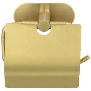 Wenko Porta carta igienica Orea Gold Turbo-Loc, acciaio inox, finitura opaca.