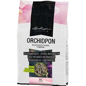 Terriccio per orchidee Lechuza Orchidpon 6L: Substrato speciale per orchidee sane e fiori rigogliosi.