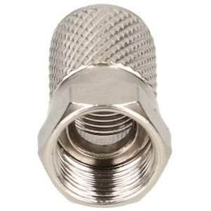 Connettore F Schwaiger (7mm) a vite, confezione da 2, per connessione SAT.