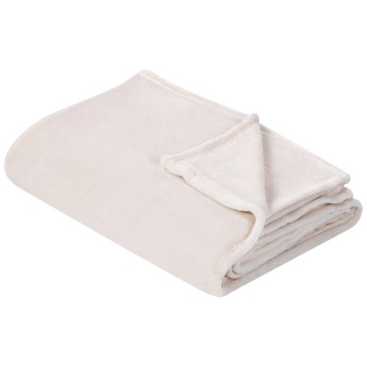 Beliani Coperta coccolosa Bayburt poliestere Bianco 200 x 220 cm