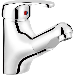 Mitigeur de lavabo baliv WT-5091 chromé brillant avec levier unique.