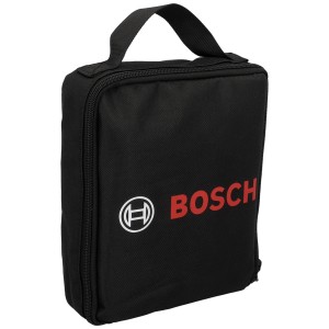 Sac de transport noir pour chargeur de batterie Bosch C40-Li avec logo Bosch rouge.