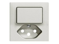 Feller Petite combinaison interr. plaque frontale EdizioDue type 13 Gris clair