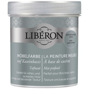 Libéron pittura per mobili a base di caseina, grigio Gustaviano, barattolo da 0,5 l.