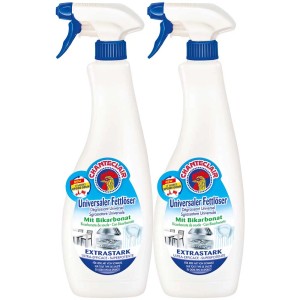 Due flaconi di Chanteclair Sgrassatore Universale con bicarbonato, 750ml. Detergente per cucina e casa.
