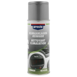 Presto detergente per climatizzatore, bomboletta da 400 ml per pulire e disinfettare i climatizzatori auto.
