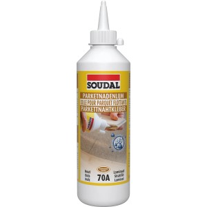 Soudal Parkettnahtkleber 70A, 500g Flasche. Nahtkleber für Parkett.