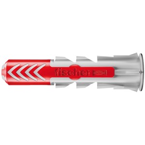 Fischer Tassello universale DuoPower, 12x60 mm, 25 pezzi, rosso/grigio. Tassello per una presa sicura in diversi materiali.