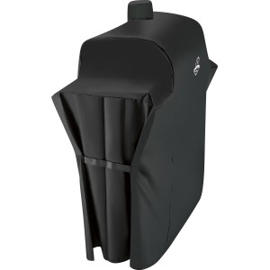 Housse de barbecue noire Jamestown Dean pour station combinée, résistante aux intempéries et aux UV.