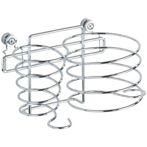 Wenko Classic Chrome porta phon e piastra in acciaio inox cromato.