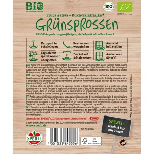 Sperli MicroGreen Garden Bio-Roquette, recharges pour germination.