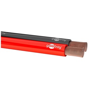 Cavo per altoparlanti Max Hauri, 2x0,75 mm², 10 m, nero-rosso. Cavo per connessioni audio e video.