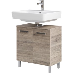 Meuble sous-vasque Pelipal Quickset 313, décor chêne Sanremo, largeur 60 cm.