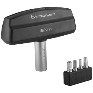 Chiave dinamometrica Birzman 6 Nm con inserti, strumento per serraggi precisi.