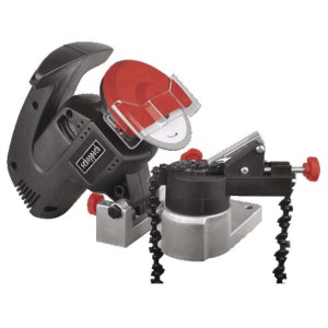 Affûteuse de chaîne Scheppach KS1200 (220 W) pour affûter les chaînes de tronçonneuses.