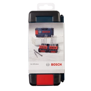Set di punte per martello perforatore Bosch SDS Plus-3, 8 pezzi (Ø 5-10mm) in Tough Box.