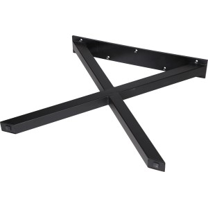 Piètement de table noir en forme de X, 700x710 mm, pour tables sur mesure.