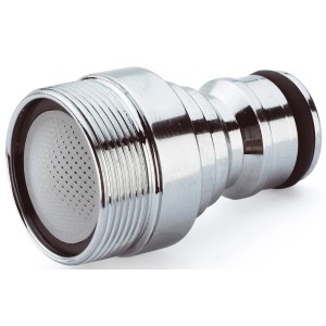 Gartec Aquajet raccord de robinet M24 mâle, laiton chromé pour systèmes d'eau froide.