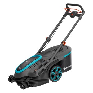 Gardena PowerMax Duo 46/36 V Solo, tosaerba a batteria per la cura del prato senza fili.