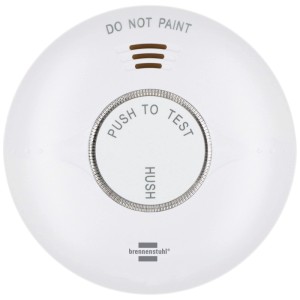 Détecteur de fumée WiFi Brennenstuhl Connect RM A 3020, détecteur de fumée blanc pour la protection incendie de la maison intelligente.