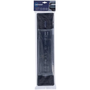 Set supporti targa Cartrend in ABS nero, 50x11 / 30x8 cm.