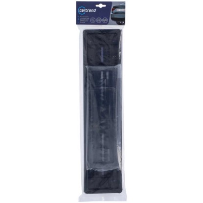 Cartrend Set de support de plaque immatriculation ABS Noir 50 x 11 / 30 x 8 cm