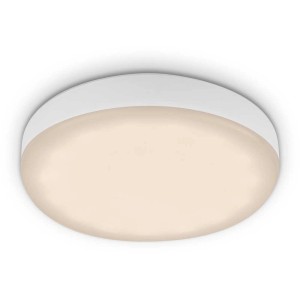 Weisse Briloner LED Einbauleuchte Plat mit warmweissem Licht (3'000 K).