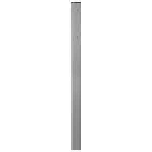Support latéral pour boîte aux lettres Huber en aluminium, hauteur 1,5 m, à bétonner.