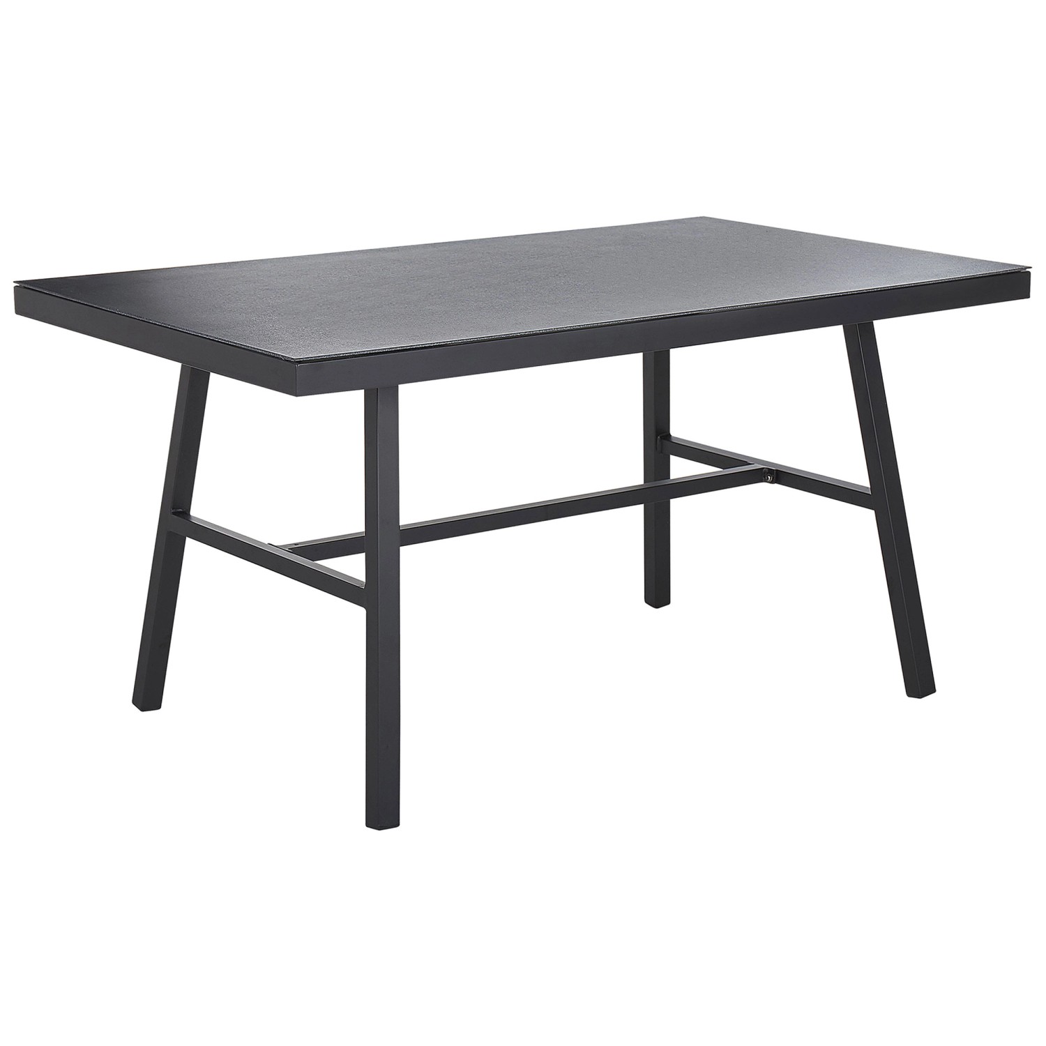 Beliani Gartentisch 95x95cm - Aluminium Gestell Mit Kunstholz Platte