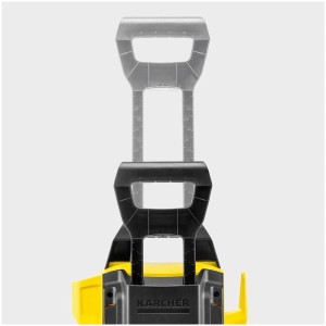 Gros plan sur la poignée télescopique extensible du nettoyeur haute pression Kärcher K 3 Power Control.