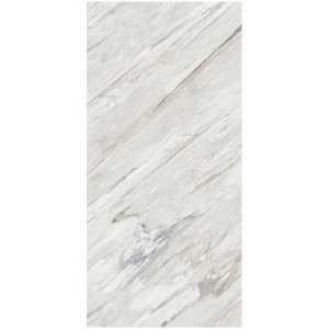 Pannello posteriore doccia Breuer effetto marmo bianco lucido, 100x255 cm.