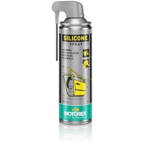 Motorex Spray al silicone 500ml per gomma, plastica e metallo. Lubrificante, cura e protezione.