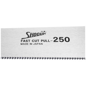 Shogun Ersatz-Sägeblatt Kataba 250 für Handsägen, Detailaufnahme der Sägezähne.